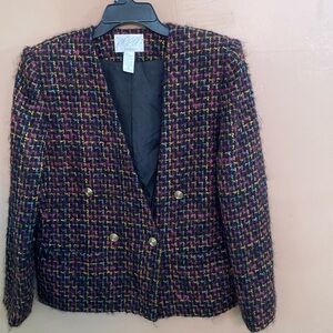 Lord and Taylor jacket multi Color tweed